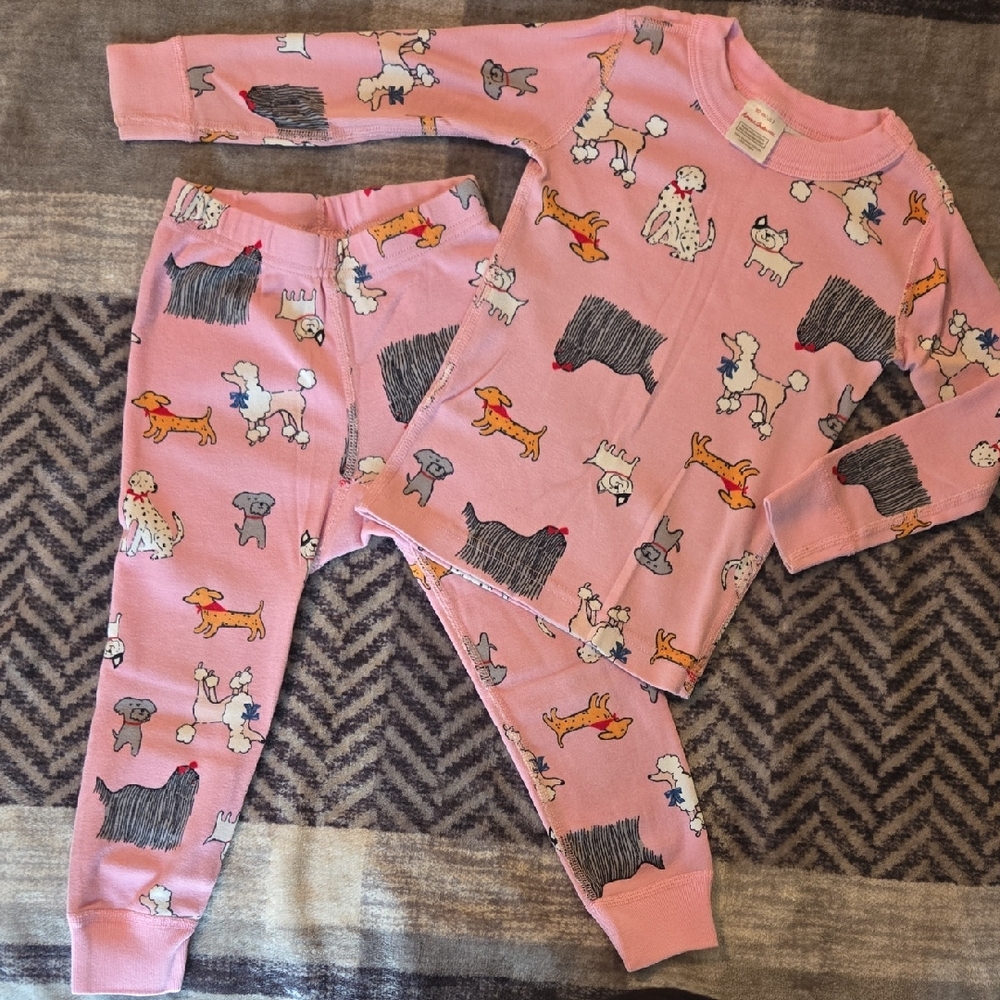 Pink Hannah Andersson Dog Pajama Set